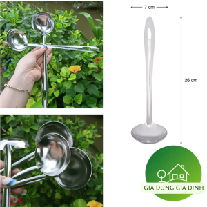 Vá múc canh vá lẩu inox size 26cm tiện dụng cho quán ăn và gia đình V07D Anphacook 2