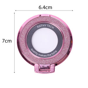 Fashion Mirror Glitter Bling Finger Ring Lazy Phone Holder Luxury Cellphone Stand Grip Back Sticker Phone Mount for Samsung IPhone Bracelet