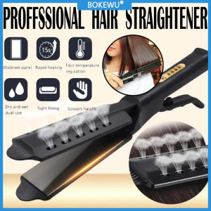 BOKEWU Hair Straightener Four Gear Temperature Adjustment Ceramic Tourmaline Ionic Flat Iron Curling Iron Hair Curler