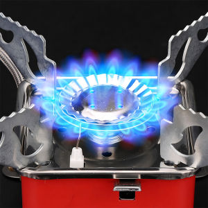 Powerful Windproof Camping Stove Portable Lightweight Butane Burner Fast Boil For Outdoor Hiking Backpacking Picnic Uses