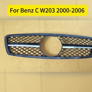 kkmf Sport Front Inlet Grille Racing Grill For Benz C class W203 2000-2006 200K Tuning Accessories Trim Styling Facelift T6H1N