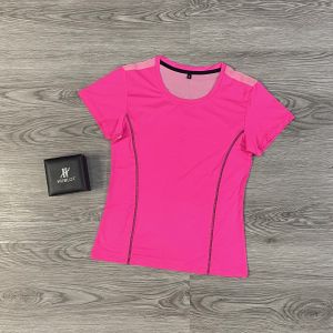 [FreeshipMAX] A042-Áo cộc tay lưới lưng chấm vải thun lạnh 4 chiều siêu mịn mát thể thao tập gym yoga nữ