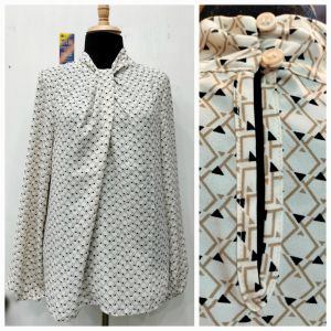 Áo Kiểu Tay Dài In Họa Tiết