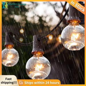 【HFM】 Solar String Lights Outdoor Shatterproof Bulbs Solar String Lights with Remote Globe Solar Powered String Lights for Cafe Garden Deck Outside Wedding