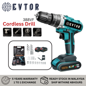 Evtor 388vf Cordless Drill impact wrench Hammer Drill Driver Kits Two Speed Electric Screwdriver with 29 Pcs Set Hand drill Power Tools 电钻