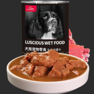 Thức ăn ướt súp thịt cho Chó thương hiệu Luscious hộp 375gram (mẫu mới) - Hara Pet Store