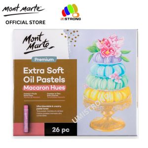 Mont Marte Extra Soft Oil Pastels Macaroon/Natural Hues Premium 26/39pc