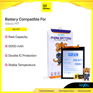 WIXEL Baterai Samsung Galaxy M11 HQ-S71 SM-M115F M115 Batre Batrai Battery Original Ori Dual HP Handphone HQS71 Double Power Real Capacity Dual