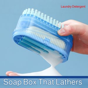 Hand Sanitizer Encryption Non-slip Soap Box Drainage Storage Fine Bristles Cleaning Effortlessly