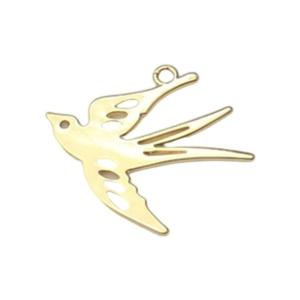 Delicate Openwork Bird Pendant Stylish Swallow Metal Finding For Custom Necklace Earring DIY Projects