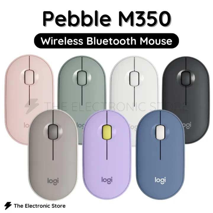 M350 Pebble Wireless Mouse Bluetooth Silent Quiet Click Mouse for Computer Laptop Notebook Tablet PC Mac