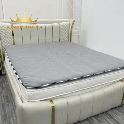 Nệm Topper may viền hàng loại 1 họa tiết đa dạng đường may kỹ chắc chắn cục kì êm ái khi dử dụng