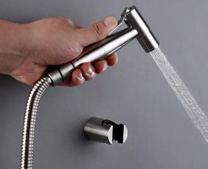 SUS304 TOILET BIDET SPRAYER STAINLESS STEEL BATHROOM HAND SPRAY BIDET SET WITH HOSE