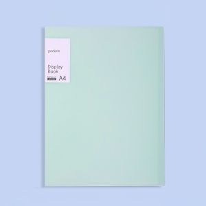 Bìa nhựa File lá Clear Book A4 5 màu Molandi đủ loại 20/40/60/100 lá -Aeneas Shop