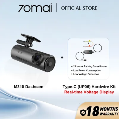 70mai M310 Dash Cam 2K QHD Night Vision Voice& Apps Control Time-Lapse Recording Car Recorder