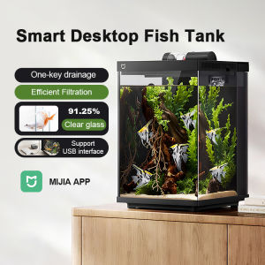 Xiaomi Mijia Glass Aquarium Tanks Smart Fish Tank 44.6 X 24.6 X 29.5CM All-in-one Machine Fish Tank One-Key Drainage APP Control 米家智能鱼缸