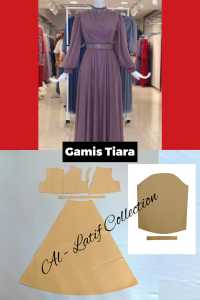Pola Jiplak / Pola Instan GAMIS TIARA