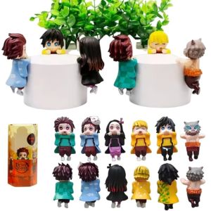 New Demon Slayer Hippers Blind Box Car Accessories Mobile Phone Computer Screen Cupid Handmade Fashion Doll
