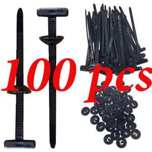 [In stock] 20/50/100pcs Car Wire Tie Straps Nylon Unive-rsal Cable Tie Buckle Adjustable Fixed Latch Ties Fastener