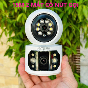 Camera YOOSEE 2 Mắt 15M/12M Xoay 360 Độ- Xem 2 Vị Trí Khác Nhau Trên Camera- Đàm Thoại 2 Chiều