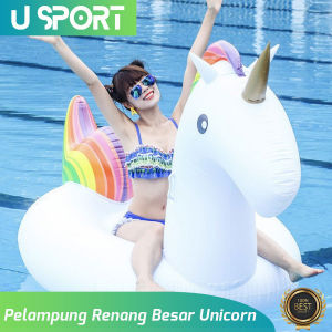 Ban renang aesthetic unicorn karakter besar/ Pelampung duduk dewasa
