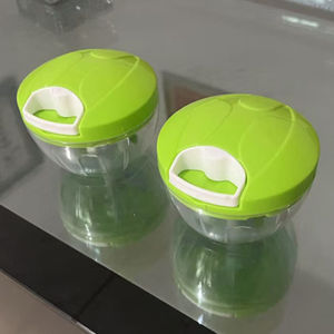 Máy Xay Quay Tay Mini Dung Tích 500ml Không Dùng Điện Máy Xay Hành Tỏi Nhỏ Gọn 3 Lưỡi Dao Inox Sắc Bén Xay Nhanh Chóng