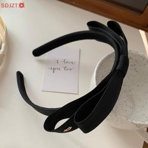 🚚【Local Express Delivery】🚚 French Vintage Bowknot Hair Band Solid Color Bow Hairband For Girls Minimalist Fashion Head Hoop Hair Accessories