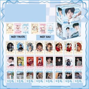 TF4 Hộp 50 tấm lomocard thẻ xé in hình thiết kế TF tứ đại hình nhóm hình thành viên