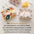 Treadcrck PortableStorage Bag for Purse, PortableStorage Bag,Storage Bag, Coin Purse Self-Closing Small Travel Kit Lipstick Cosmetic Storage Bag (1pcs-A). 