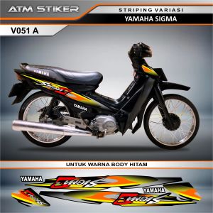 Stiker striping yamaha sigma variasi