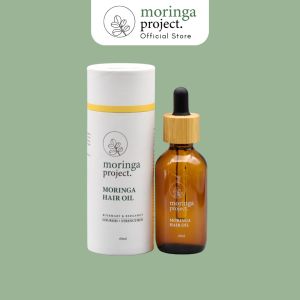 Moringa Project น้ำมันบำรุงผม สูตร น้ำมันมะรุม โรสแมรี่ ขิง ตะไคร้ และเบอร์กาม็อต