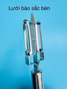 Dụng cụ gọt vỏ bào rau củ 3 trong 1 bằng thép không gỉ PHÚC HƯNG PHÁT SG kích thước 22cm nhập khẩu.