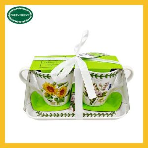 Portmeirion Botanic Garden Mug and Tray Set 180ml
