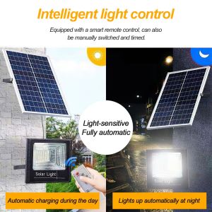 50/100/150/250 W Lampu LED Surya Ms-96100A Lampu Dinding Panel Surya Tahan Air Remote Control