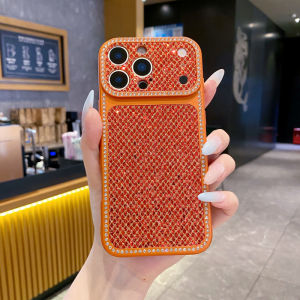 Luxury Shiny Mesh Glitter Rhinestone Anti-drop Phone Cover For iPhone 17 16 15 14 13 12 11 Pro Max