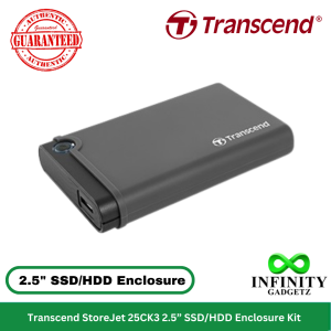 Transcend StoreJet 25CK3 2.5” SSD/HDD Enclosure Kit (TS0GSJ25CK3)