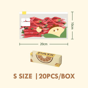 S/M/L Reusable Fresh Bag Fresh Zipper Bag Food Storage Seal Bag Freezer Sealer Plastic Bag Simpan Makanan 密封保鲜