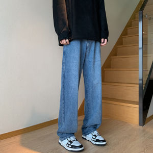 Celana jeans panjang pria celana korean style pria Oversize Retro Biru celana baggy jeans pria celana kulot jumbo kekinian premium denim Pants pria straight jeans loose pants fashion jeans boyfriend baggy pants celana anak laki laki celana gombrang pria