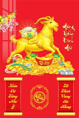 Lịch Tết 2027- Lịch Gỗ Tráng Gương An Khang đẹp - Viền Bo 5mm - Tặng kèm Bloc Lịch