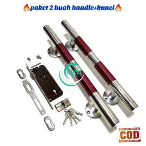 pintu rumah handle gagang stylis modern pilihan panjang tarikan 25cm 33cm dan 45cm bahan stainless untuk pintu depan dan kamar tersedia set body kunci