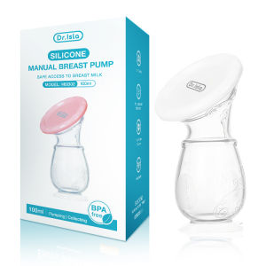 Dr.Isla Pompa asi Manual BPA Free Botol 100ml Penampung asi berkualitas breast pump Manual Pompa asi / pompa air susu asi manual / breast pump collector- silicone breast pump -MSB02 PK DreamBaby