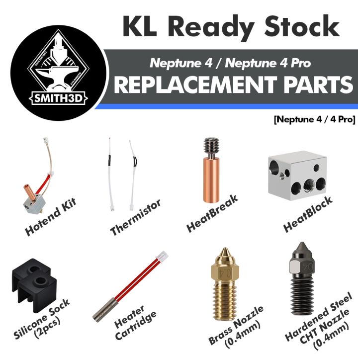 Elegoo Neptune 4/Neptune 4 Pro Replacement Parts, Neptune 4 Hotend Kit