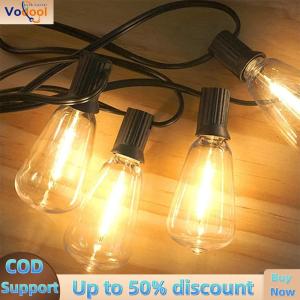 【Vodool Auto Center】 Solar String Lights Outdoor Shatterproof Bulbs Globe Solar Powered String Lights with Remote Solar Powered Patio Light for Garden Yard Porch Wedding Party Outdoor Decor