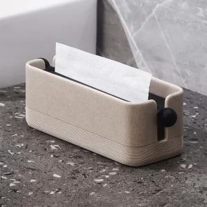 FFBH Recessed Tissue Boxes Modern Luxury Creativity Tissue Boxes Kitchen Rectangular Storage Elegant Practical Napkin Holder 5B8Q6