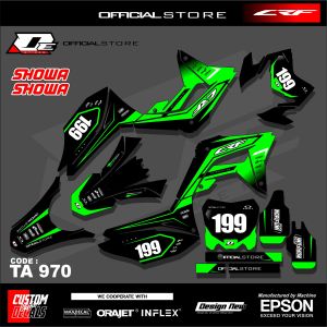 DECAL HONDA CRF 150L FULL BODY-Decal Stiker Motor Honda CRF 150L Fullbody Terlaris Design Simpel Terbaru Kode TA970