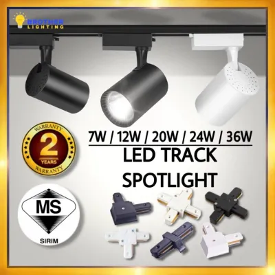[SIRIM] Track Light 7W 12W 20W COB LED Lampu Tracklight Spotlight Ceiling Light Spot Light Ceiling [2 Years Warranty]