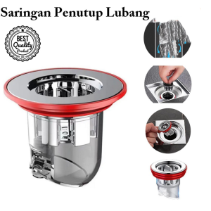 Penutup Lubang Saringan Saluran Air Floor Drain Westafel Got Dapur Kamar Mandi Anti Bau Kecoa insect