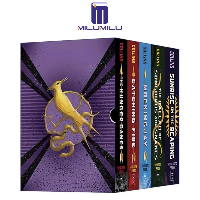 The Hunger Games Full Collection (5 Hardcover Books) | Includes Prequel Sunrise on the Reaping + Trilogy Box Set Hardcover by Suzanne Collins Original English books