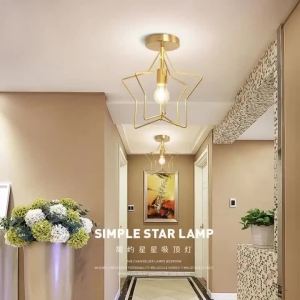 Northern Europe Single Head Small Droplight Simple Modern Restaurant Bar Counter Creative Cool Bedroom Bedside Showcase Gold Light