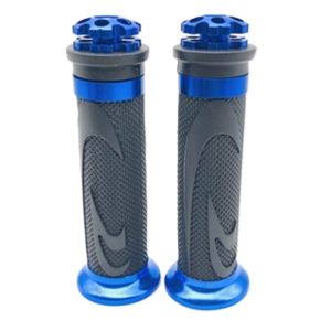 ปลอกแฮนด์มอเตอร์ไซค์ลายดอกไม้ ANG 66 สีน้ำเงิน moto